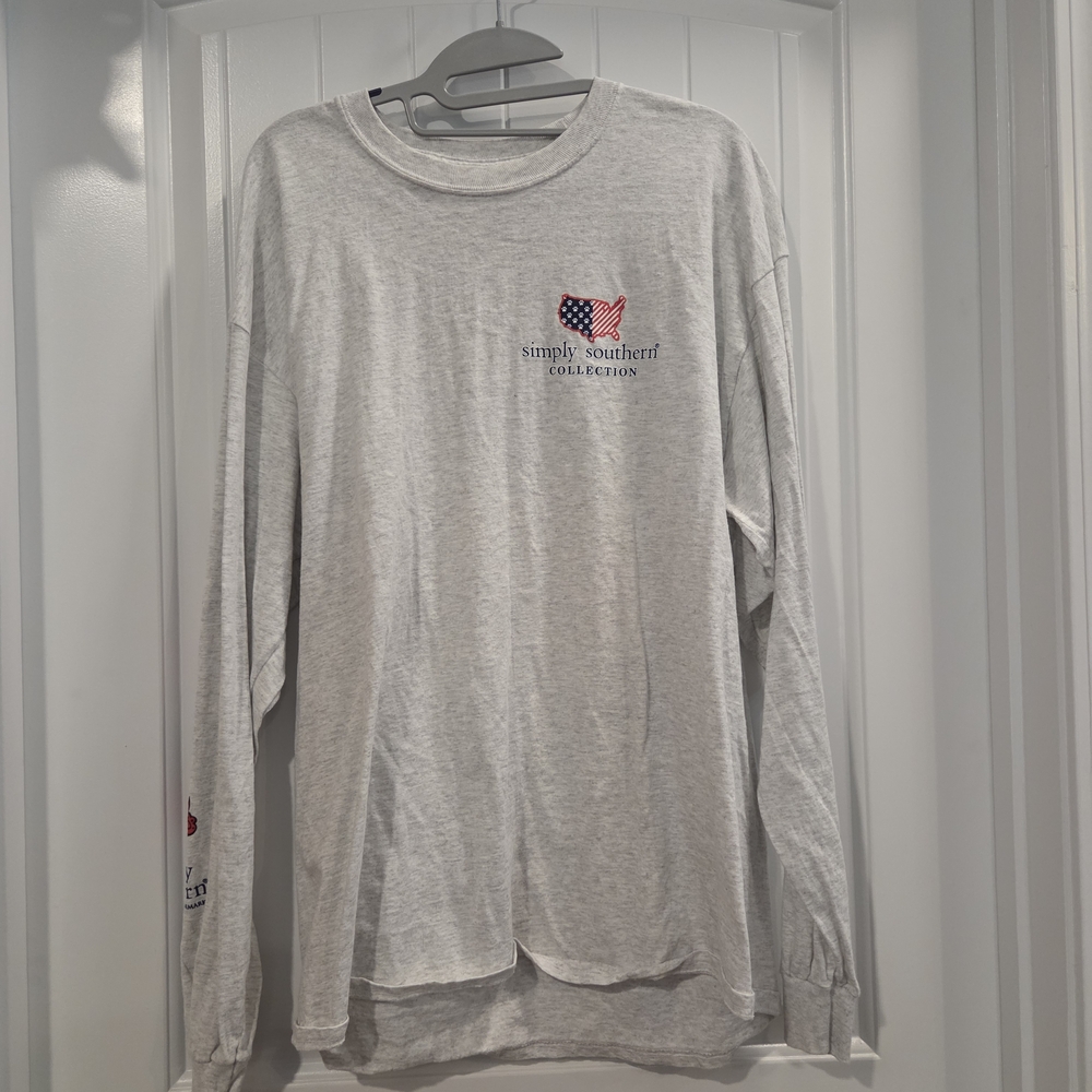 Simply Southern Gray Long Sleeve Shirt